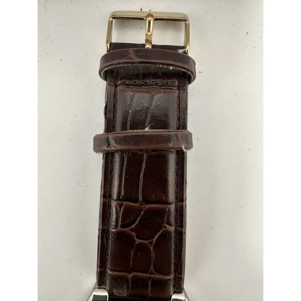 Accutime 4028WMM New Battery Mens Tank Watch‎ 42MM 8